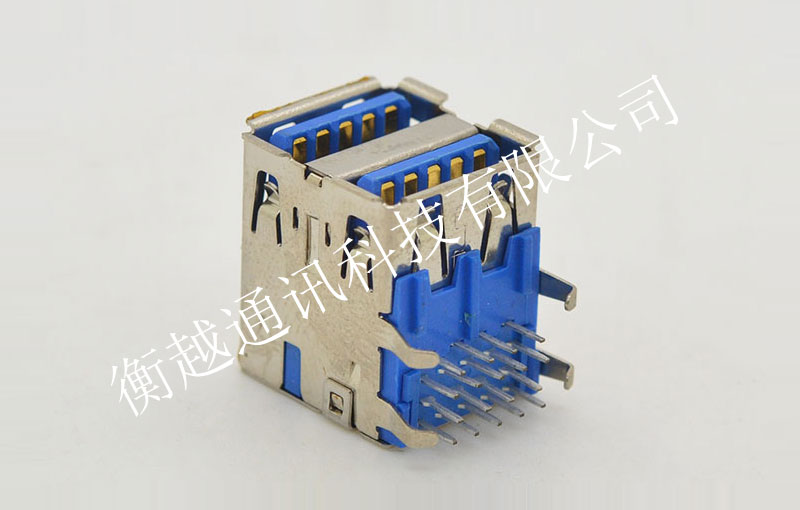 USB 3.0 母头双层座