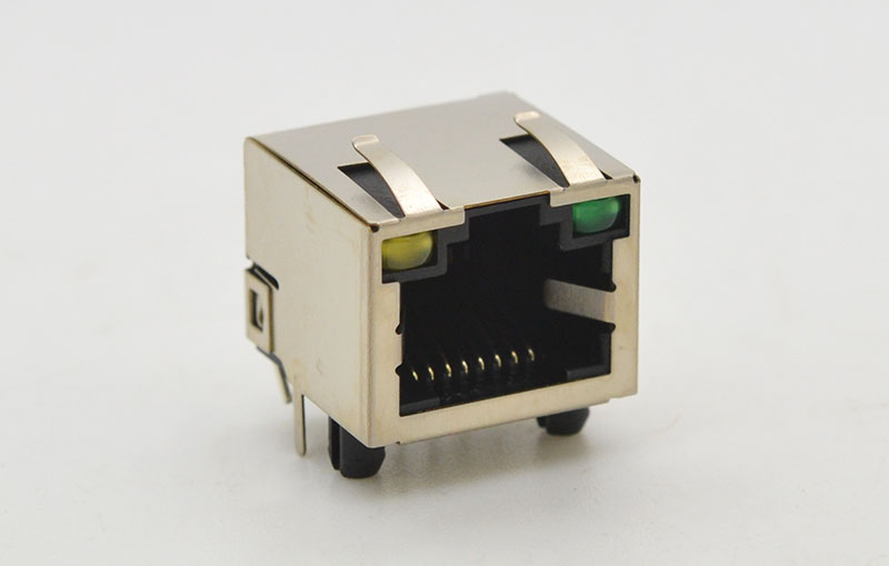 RJ45 单层左绿右黄灯