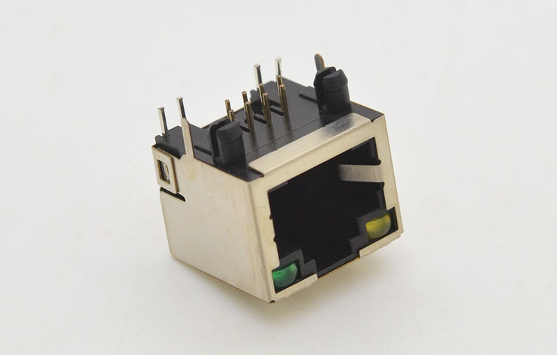 RJ45 单层左绿右黄灯