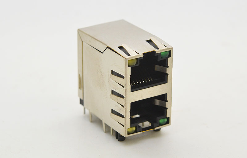 RJ45 双层式左绿右黄灯