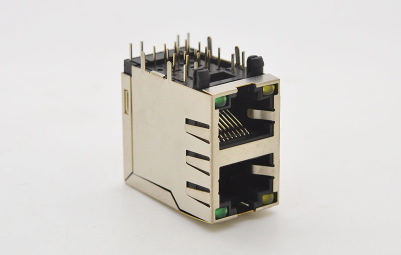 RJ45 双层式左绿右黄灯