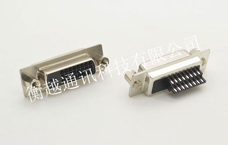 DVI 24+1母头焊线式前铆螺母成品