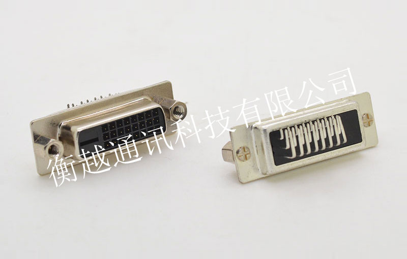 DVI 24+1母头折弯90度款