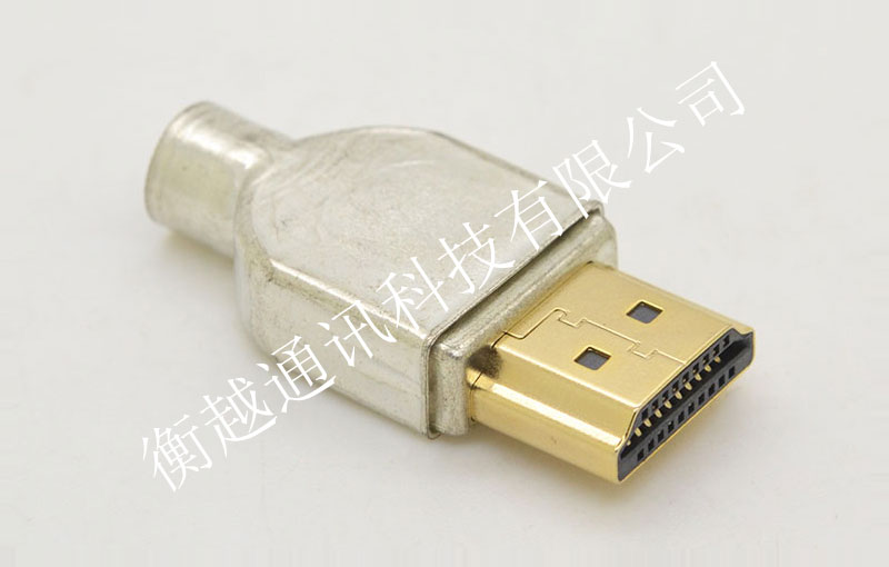 HDMI AM 20P 焊线式配马口铁+线夹