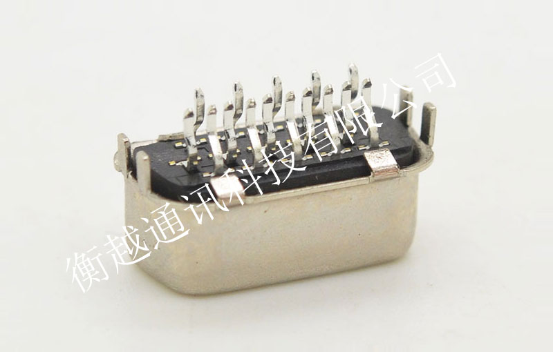 VGA 15P 母头 夹板式 黑胶芯