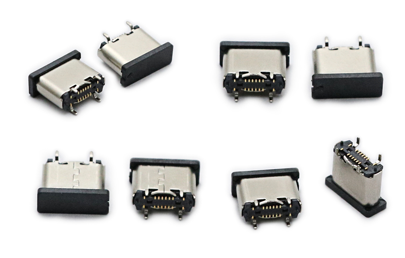 TYPE C母头直立式L=6.5 mm